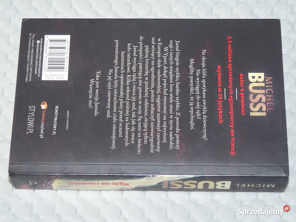 Nigdy nie zapomnieć Michel Bussi thriller Proza i poezja małopolskie Kraków