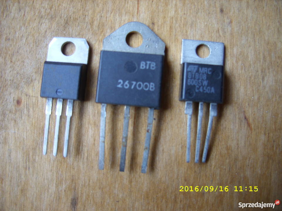 TRIAKI BTB 08 24 26 Nieuzywane dolnośląskie Wołów sprzedam