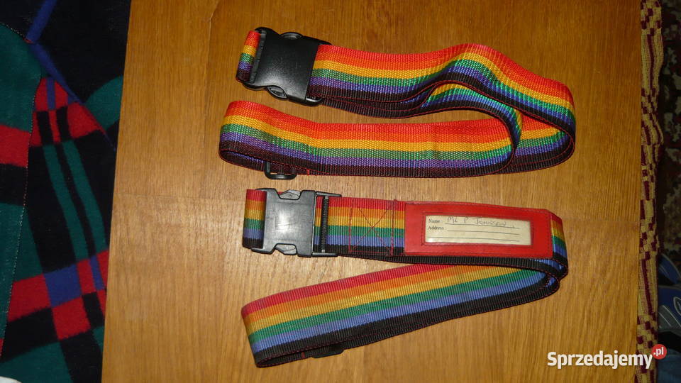 Pasek zestaw 2 tęczowy pas szeroki do spodni Uniseks Sokółka