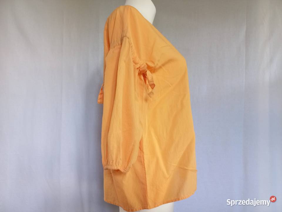 Bluzka żółta Letnia r 40 Bawełna ozdobne rękawy Białystok