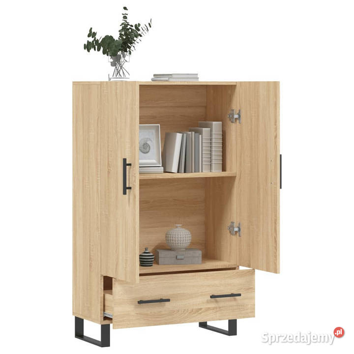 Wysoka szafka dąb sonoma 695x31x115 WM828263 Pozostałe Warszawa