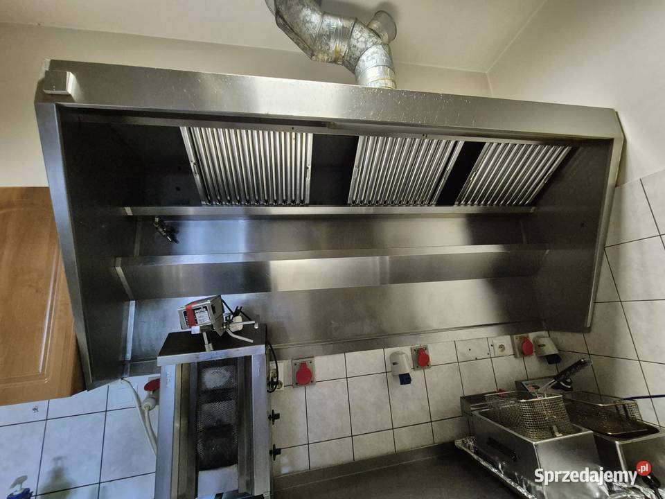 okap ze stali nierdzewnej szerokość 200 sprzedam