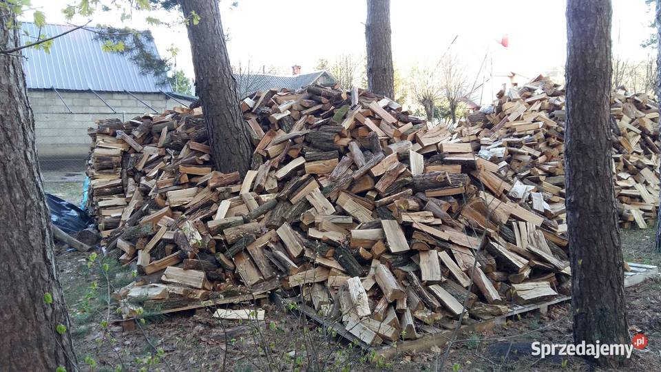 Drewno drzewo opałowe dąb grab rąbane Łosice
