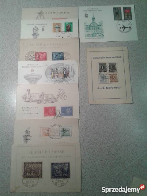 zbiór kolekcja targi w Lipsku 1947 do 1989 DDR Filatelistyka Gorzów Wielkopolski sprzedam