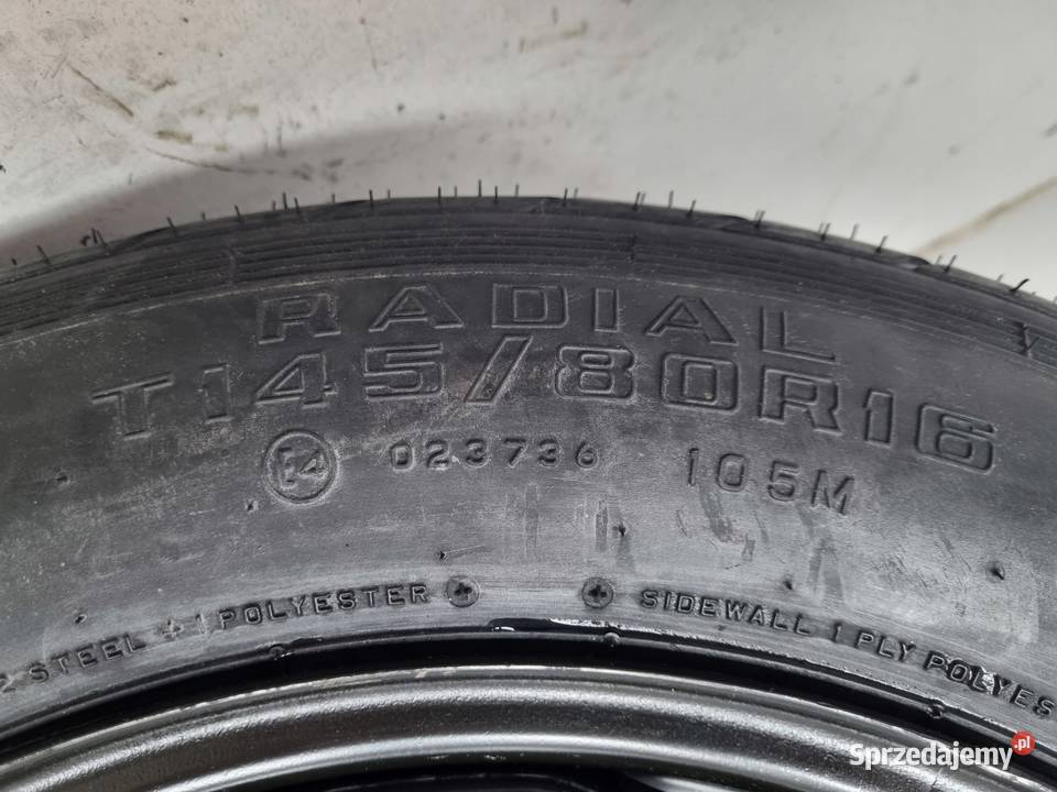 KOŁO DOJAZDOWE ZAPASOWE Jaguar SType 14580 R16 Chełm