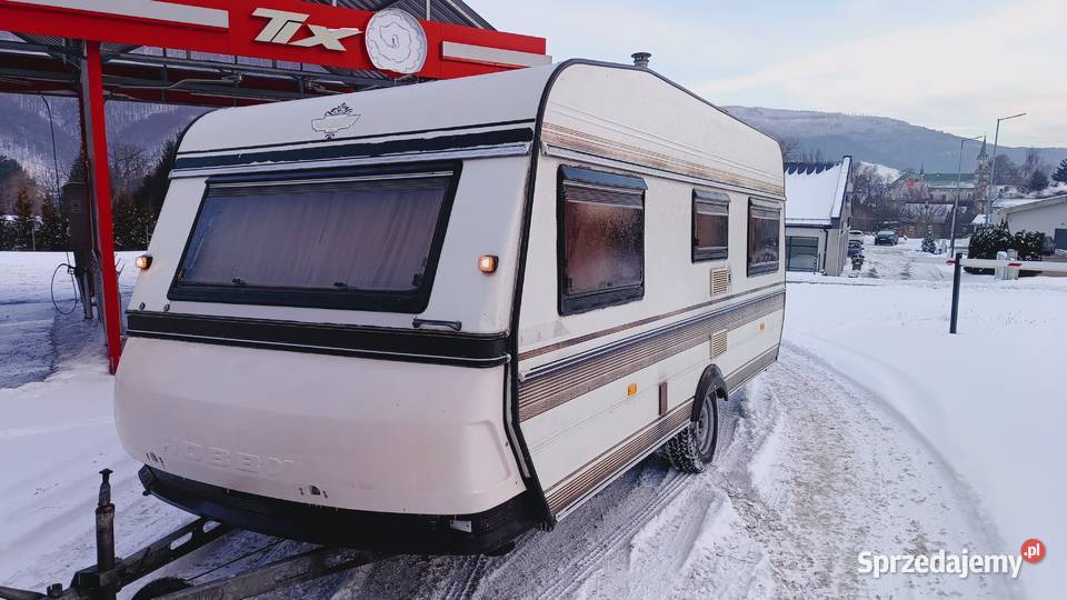 przyczepa kempingowa HOBBY campingowa kemping Międzybrodzie Bialskie