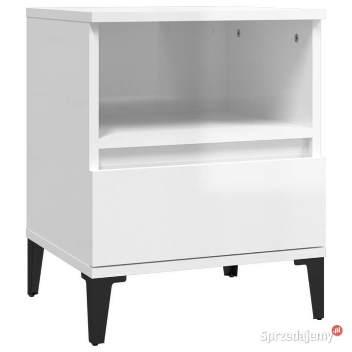 Szafki nocne 2 białe wysoki połysk 40x35x50 Pozostałe Warszawa sprzedam