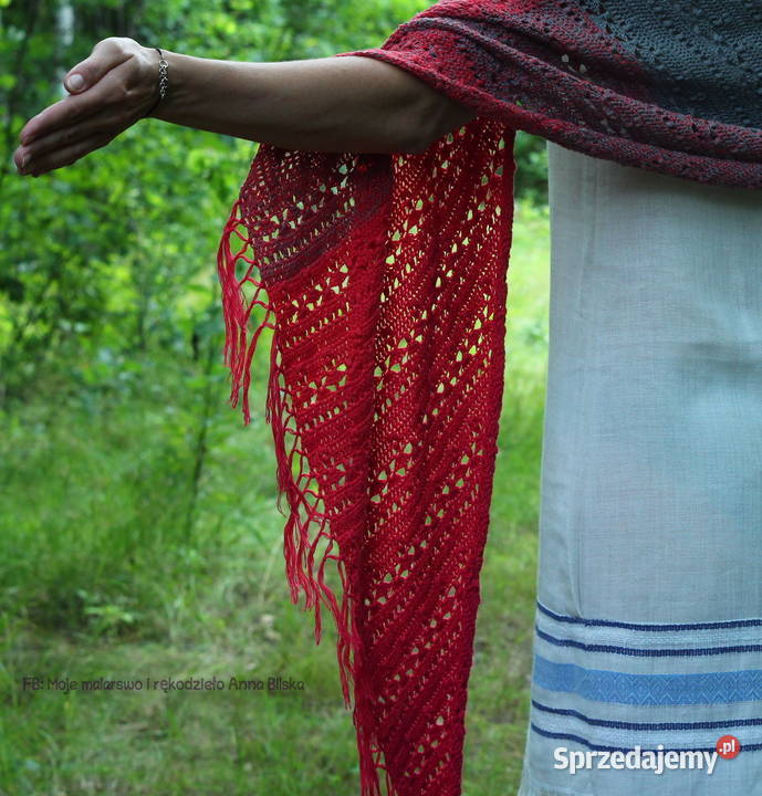 Szal ombre Rękodzieło NOWY