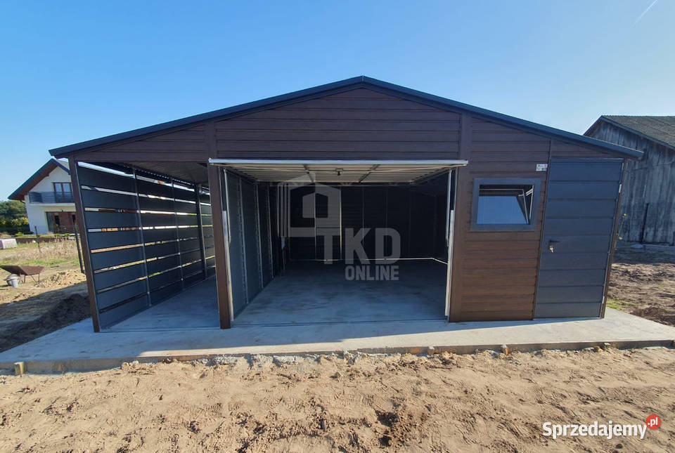 Garaż Blaszany 5x6 wiata 15x6 Brama okno drzwi Nowogard sprzedam