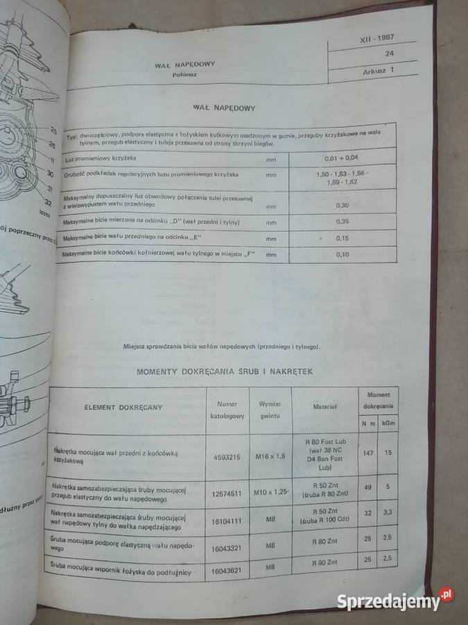 FSO Polonez Dane techniczne napraw samochodu Piaseczno