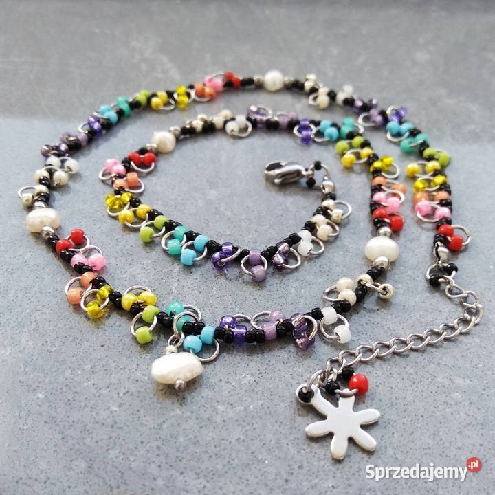 Naszyjnik handmade naszyjnik z perłami naszyjnik