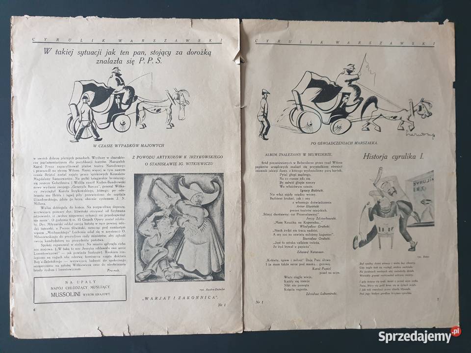 Cyrulik Warszawski numer 1 1926 Gdynia