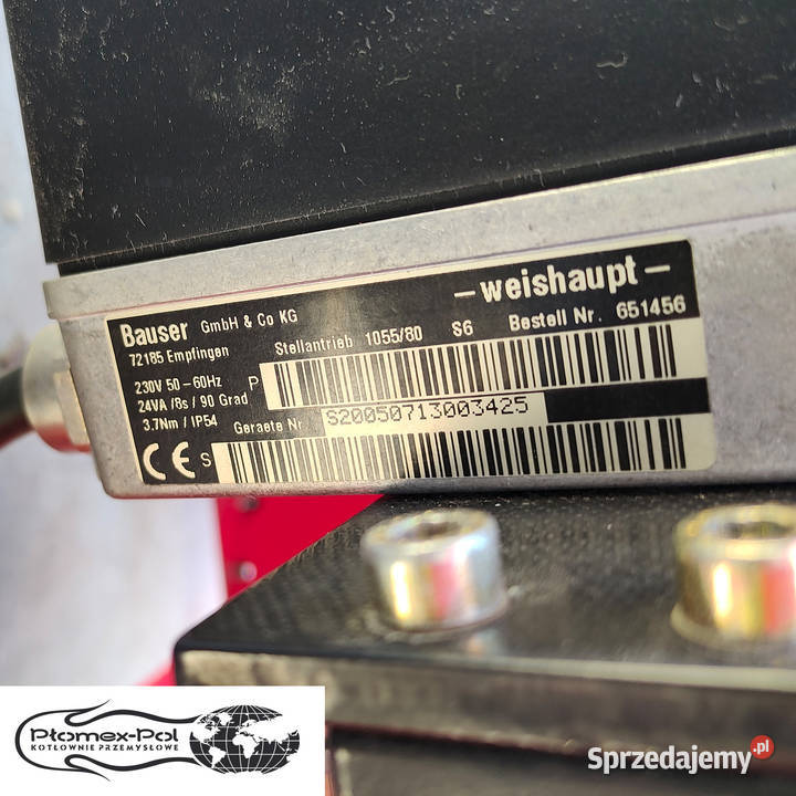 Palnik Weishaupt G31E ZD 90630 kW Używany Gazowy sprzedam