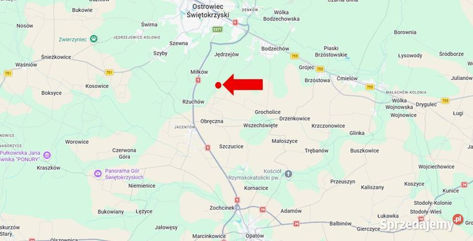 Dom 663 m2 z przyłączem gazu w cichej okolicy Miłków