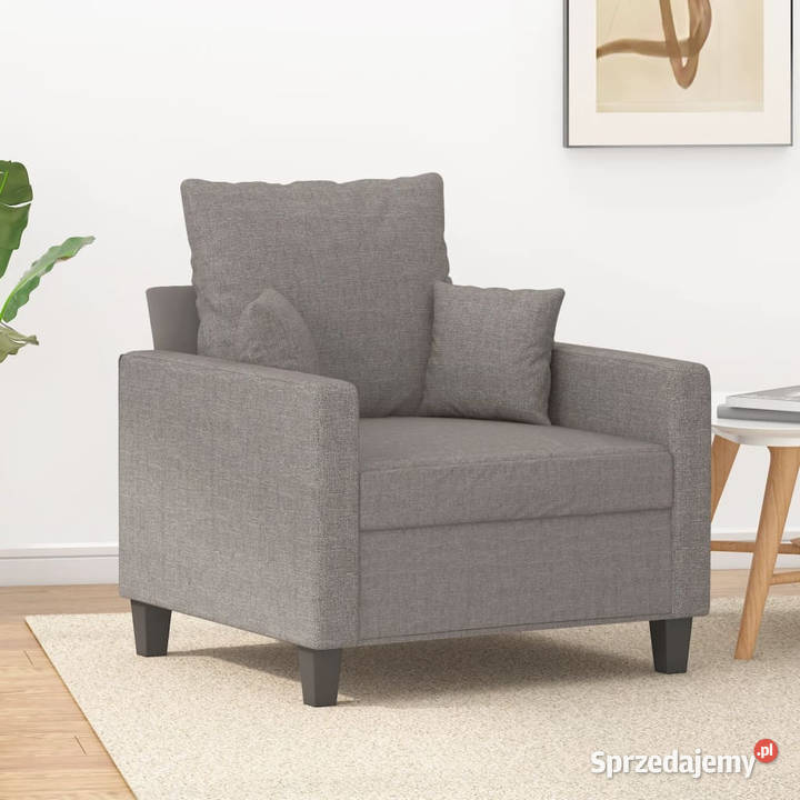 Fotel taupe 60 obity tkaniną WM359258 Warszawa