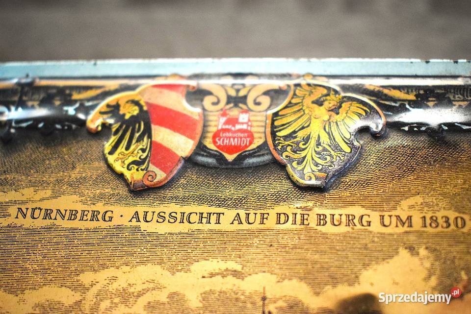 Metalowa puszka ozdobna z lat 80 90 tych kujawsko-pomorskie Chełmno