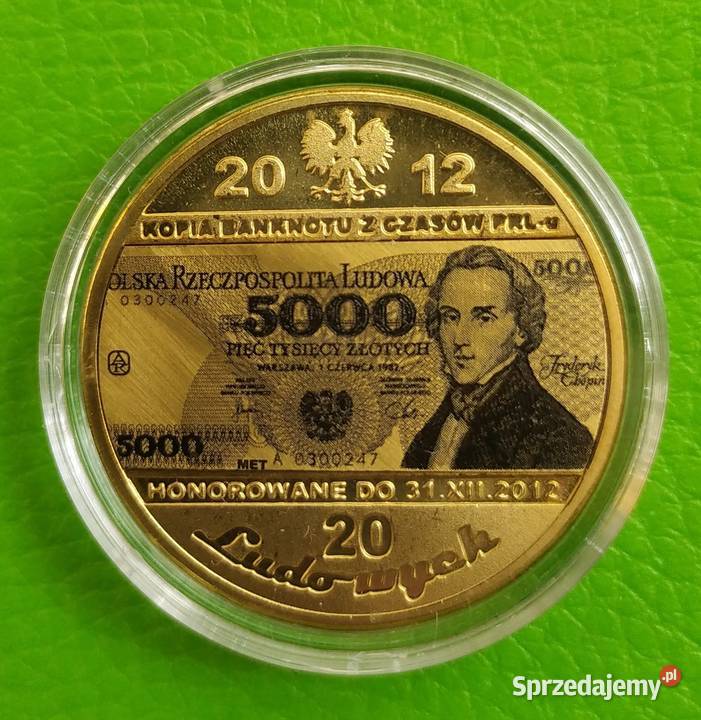 Moneta Banknot Staszic Moniuszko Sienkiewicz Sosnowiec sprzedam