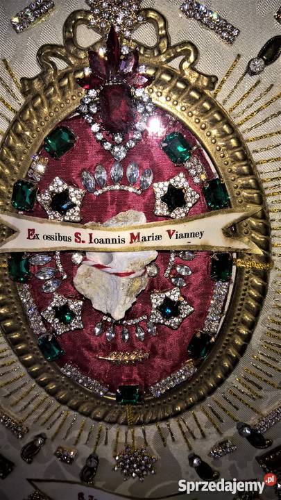 Relikwiarz z relikwią św Jana Marii Vianneya Rzeszów sprzedam