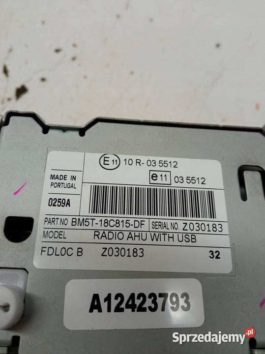 RADIO FABRYCZNE BM5T18C815DF Ford Focus Mk3 2010