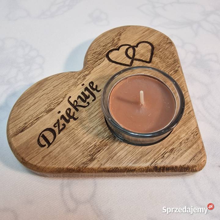 Świecznik drewniany z dębu Dija No 46 Sępopol