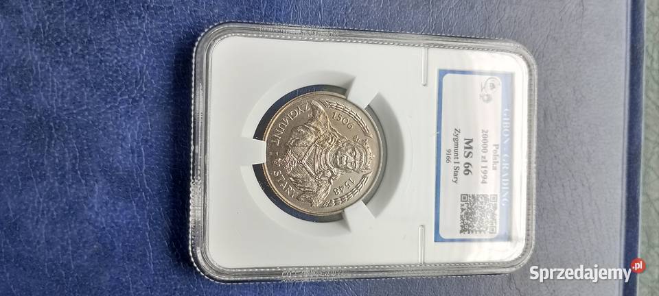 Stare monety 20 000 złotych 1994 Zygmunt I Stary podkarpackie Lesko