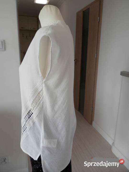 Bluzka HM Kremowa Zdobiona Koronką S Łomża