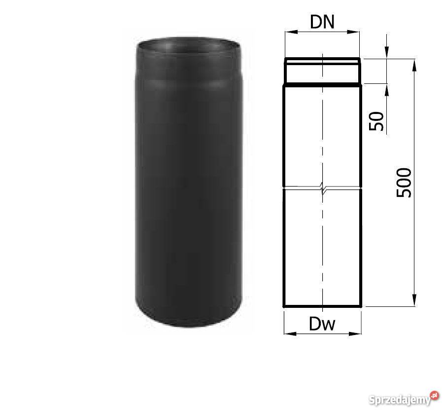 RURA SPALINOWA czarna fi 160500 mm DARCO stal Rabka-Zdrój