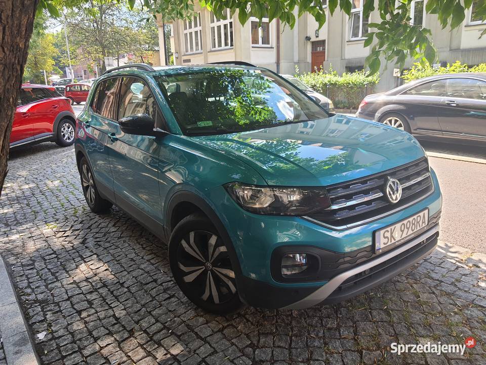 VW TCross 2019 Black Edition turkusowy gniazdo USB