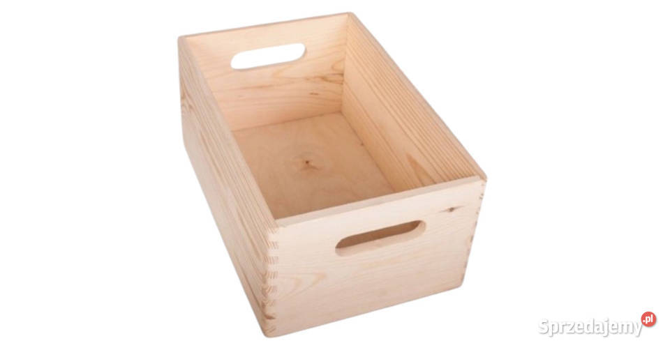Drewniane skrzynki box sosna 30x20 Uchwyty Skawica