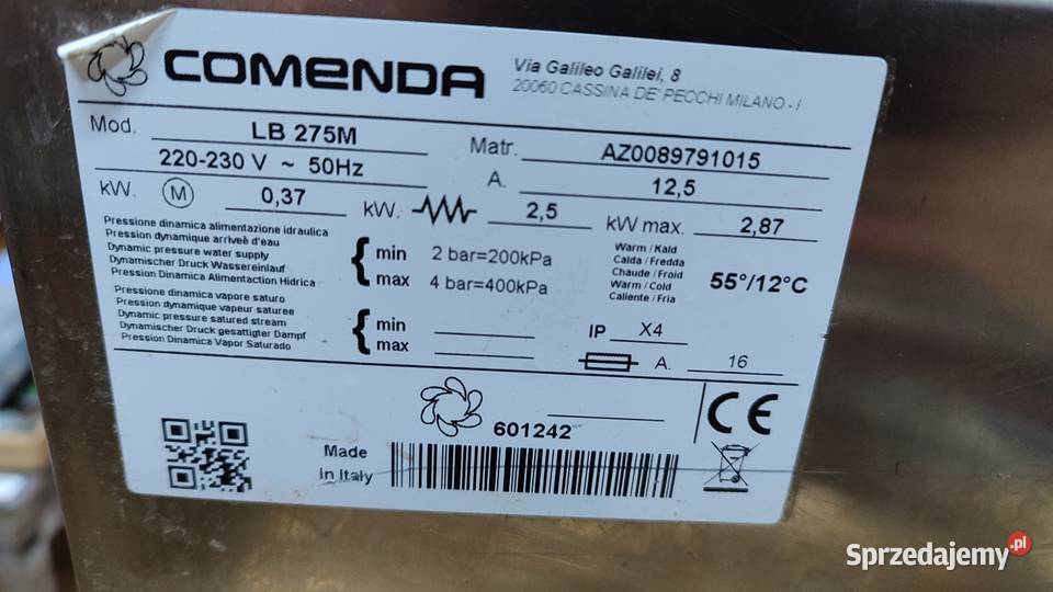 Zmywarka do szkła z pompą odpływu kujawsko-pomorskie