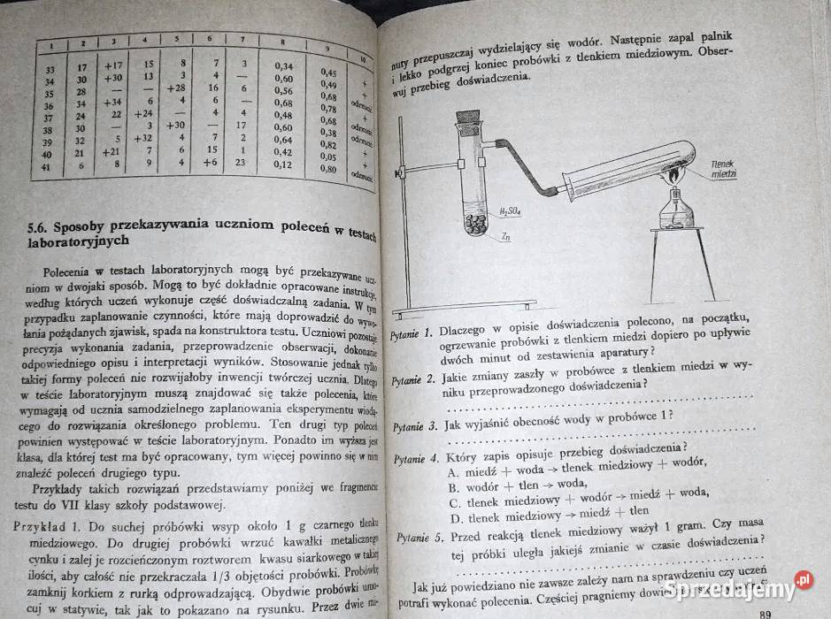 Metodyka testu chemicznego Krystyna Czupiał Rok wydania 1977 lubelskie Chełm