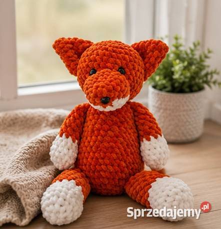 Ruda lisiczka handmade miękka maskotka Parzniew
