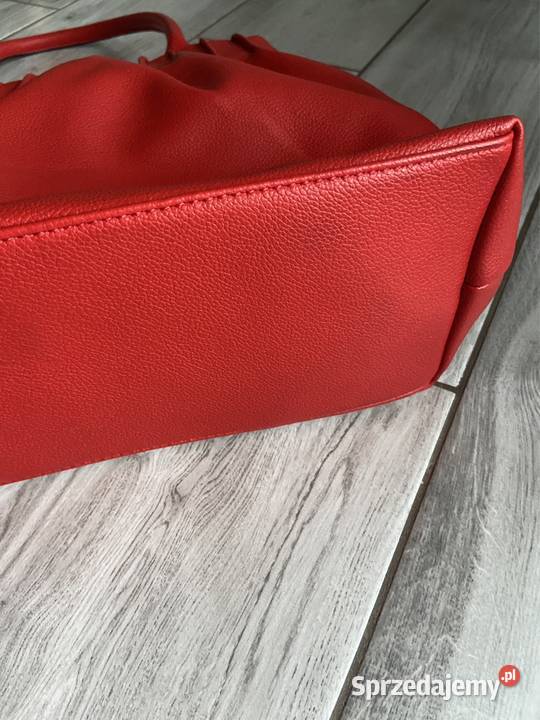 Nowa czerwona torebka pojemna nieużywana czerwony Galanteria i dodatki Rogoźno