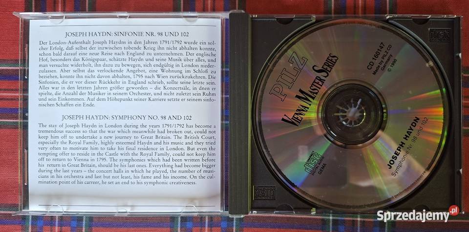 Joseph Haydn Vienna Master Series CD 1 płyta Kraków