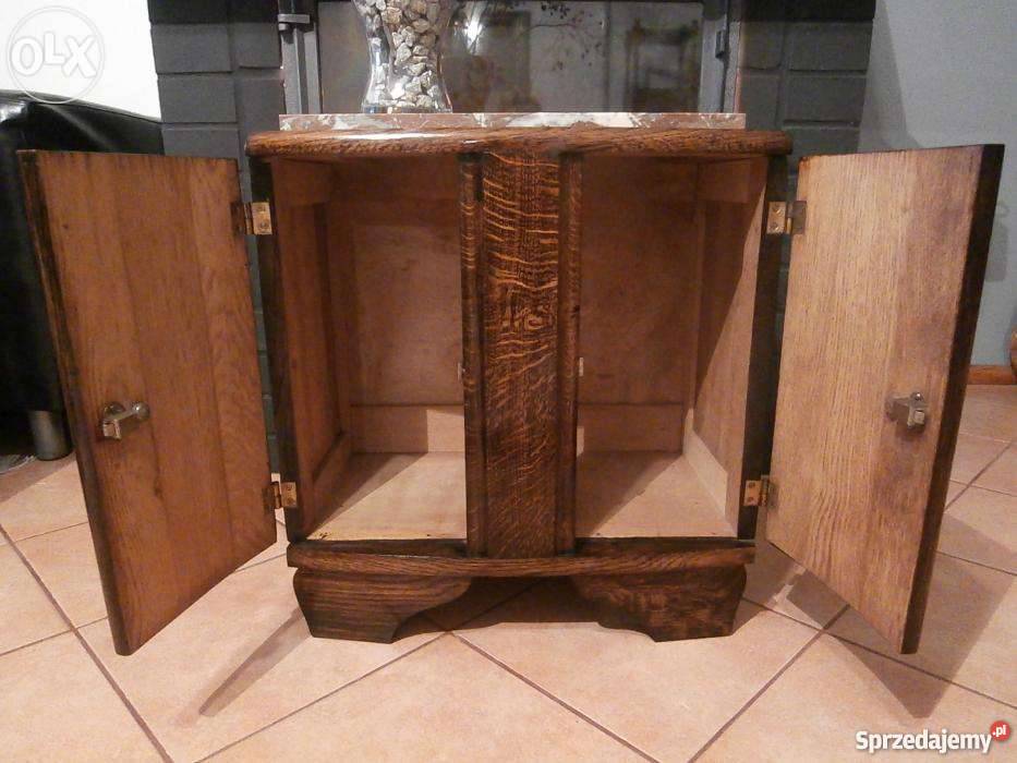 Komodaszafka dębowa z marmurem