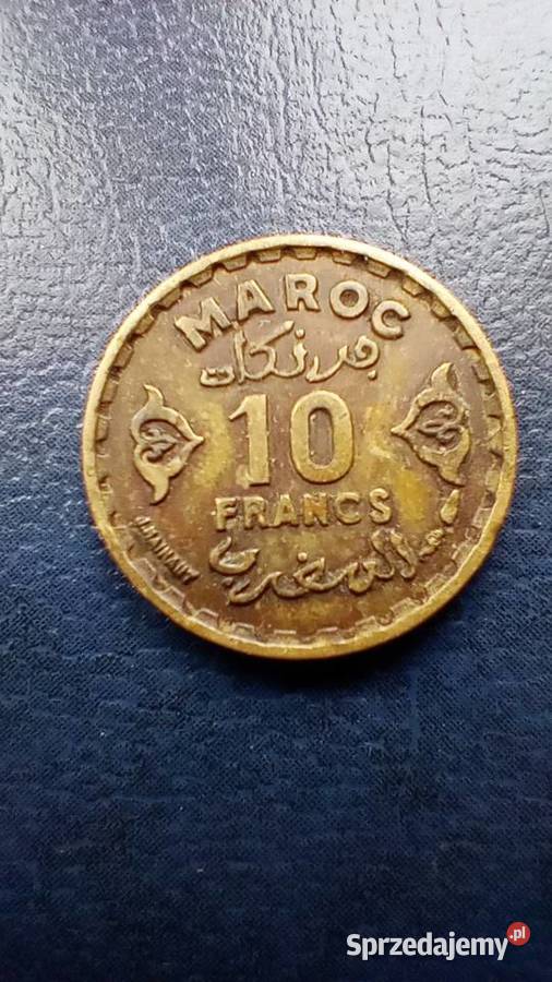 Stare monety 10 frank 1952 Maroko
