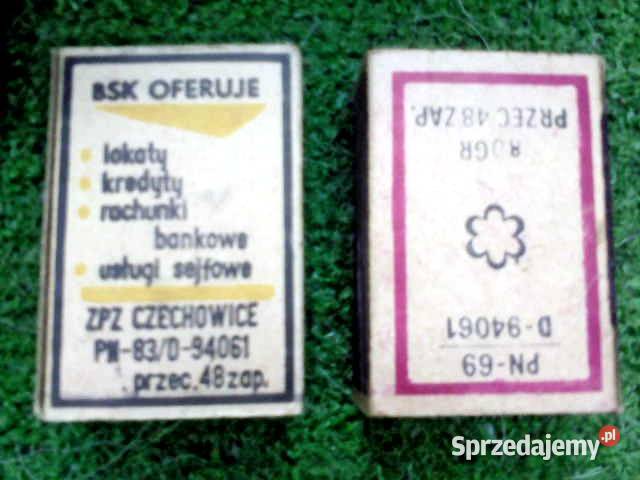 Zapałki z PRL oryginalne pakiety Zakopane sprzedam
