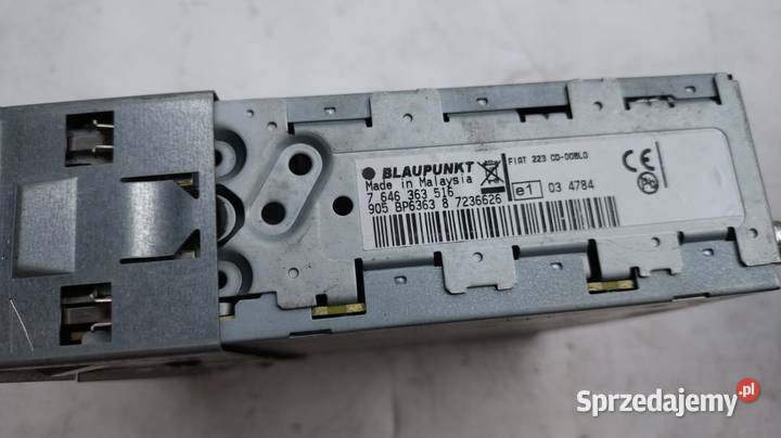 RADIO FIAT DOBLO 0010 7354372620 NO V224261 dostawcze Bielsko-Biała