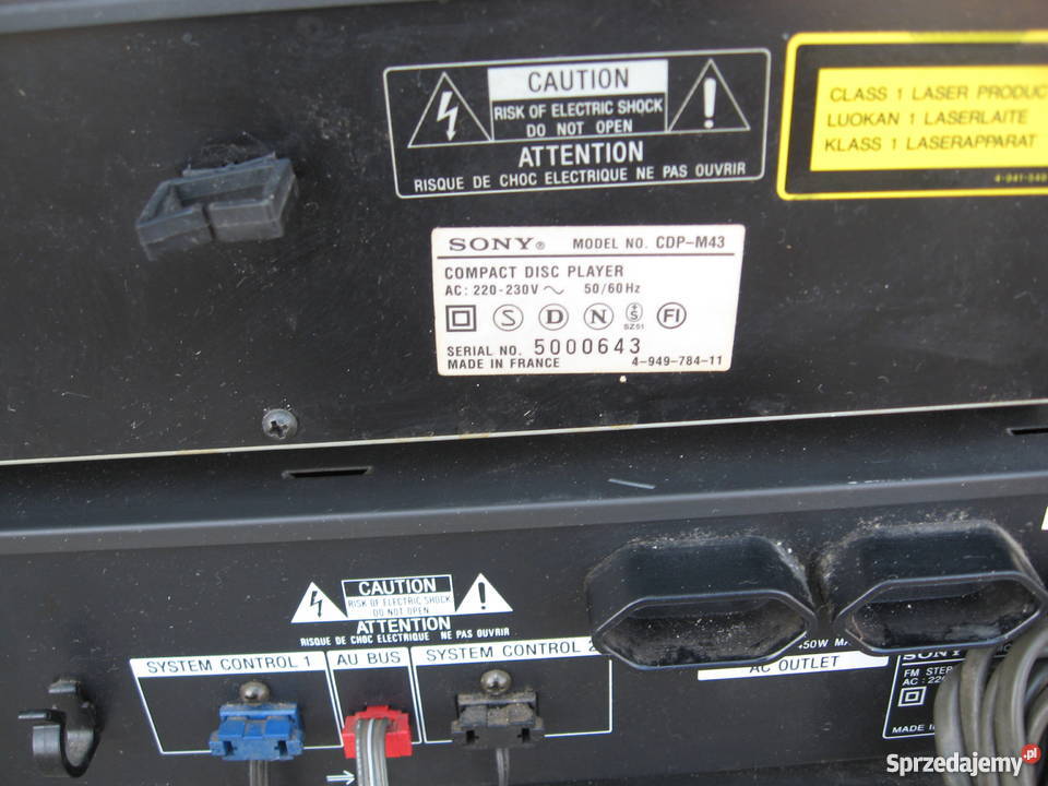 Wieża segmentowa Sony Super Stan 100 Sprawna Grodziczno sprzedam