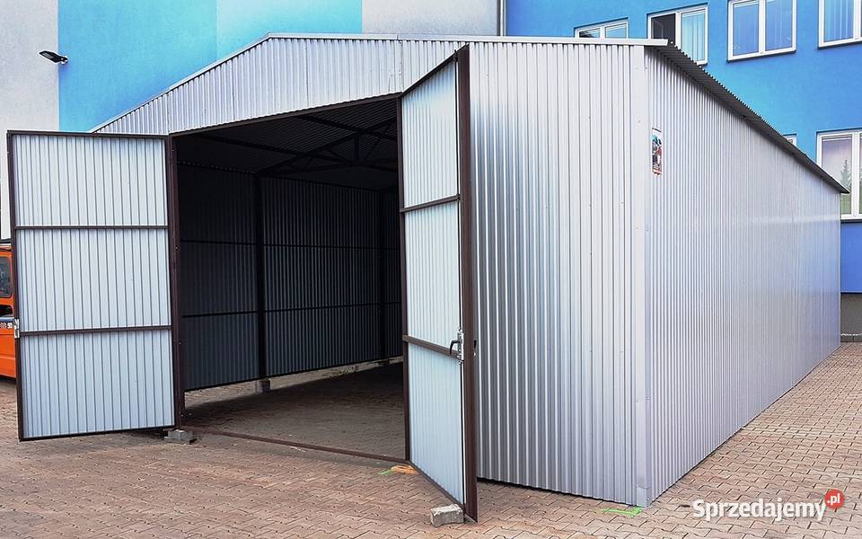 Blaszana montowana hala 8x12m srebrny Kraków