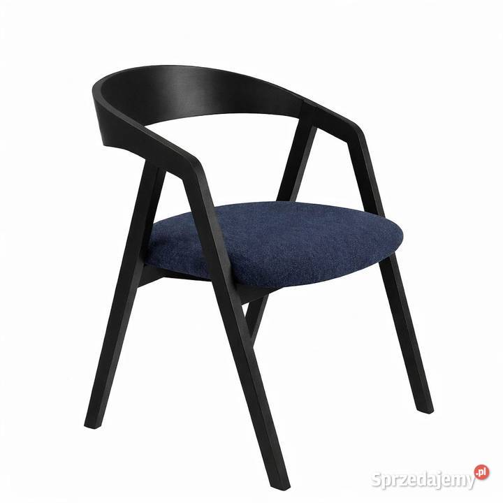 Krzesło Drewniane Tapicerowane Granatowy KDD58 dolnośląskie Wrocław
