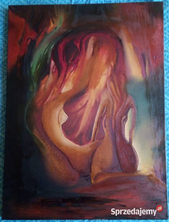 A Mazurek Dwie kobiety Olej na płótnie Sulechów