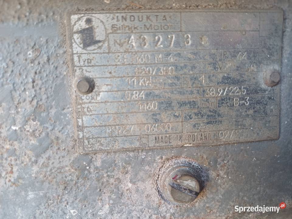 Silnik elektryczny 11kv 1460 obr lubelskie Przybysławice sprzedam