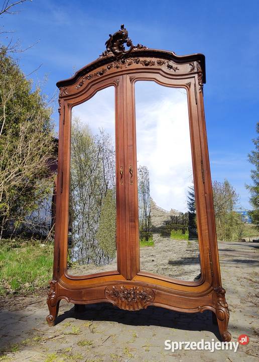 Francuska szafa bieliźniarka Rokoko antyk XIX