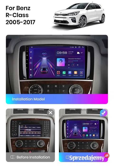 Radio Android Mercedes R Klasa W251 gps wifi Ożarowice