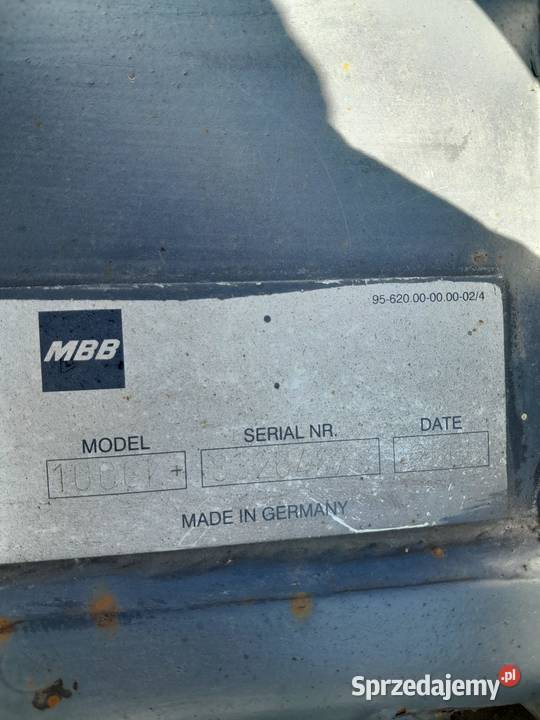 WINDA HYDRAULICZNA MBB 1000K 2005 r udźwig 1000 Mojusz