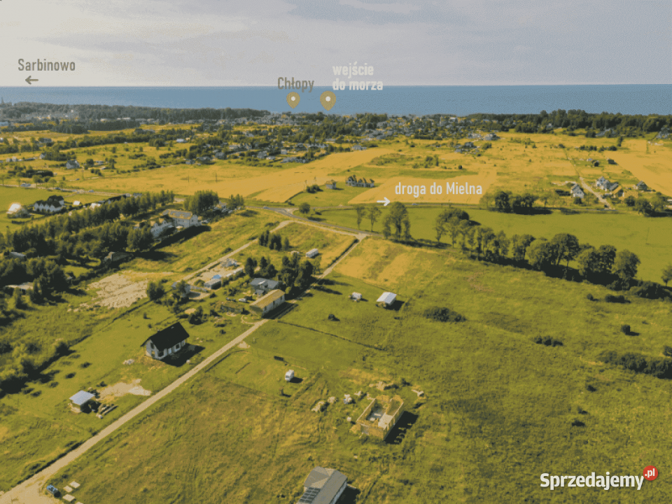 Działka budowlana morzem Chłopy budowlana Mielno