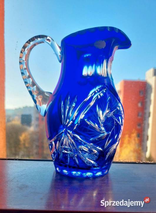 Piękny dzbanek kryształowy Violetta Wrocław