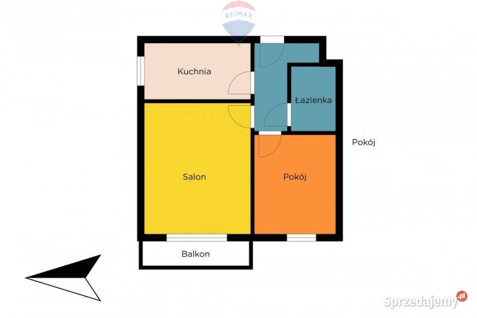 2 pokoje z balkonem Bałuty do własnej aranżacji cegła Łódź sprzedam