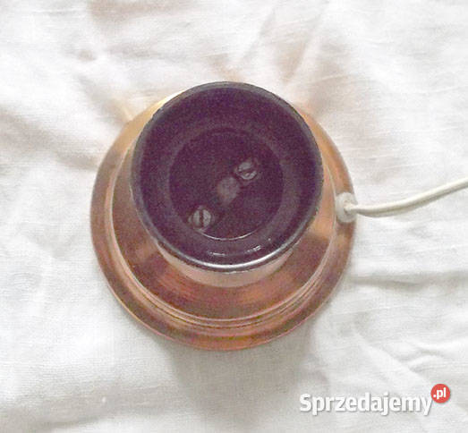prl lampka nocna miedziana lampka prl vintage Lampy stołowe i nocne Szczecin